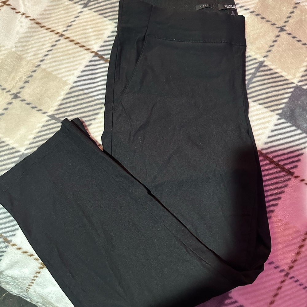 Simply Vera Vera Wang Black Chinos Slim Fit